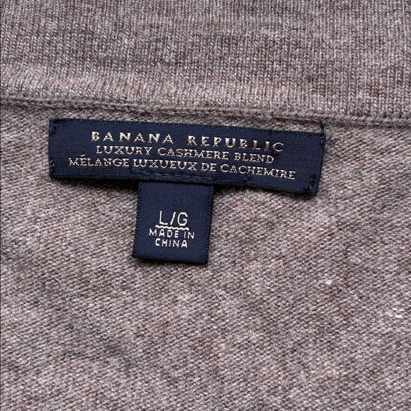 SOLD Banana Republic Women’s Brown Luxury Cashmere Blend Cardigan Sweater Large - Picture 6 of 11